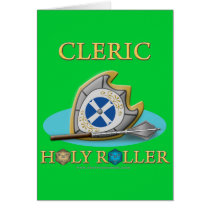 Cleric: Holy Roller Greeting Cards