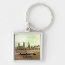 "Cleveland, OH - est.1796" Keychain