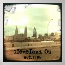 "Cleveland, OH - est.1796" Poster