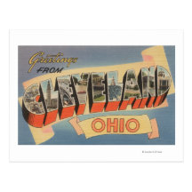 Cleveland, Ohio - Large Letter Scenes Post Cards