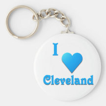 Cleveland -- Sky Blue Keychain