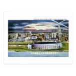 Cleveland Stadium Skyline at Dusk, Cleveland, Ohio Post Cards