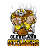 Cleveland Steamer Football photo sculptures