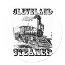 Cleveland Steamer Round Stickers