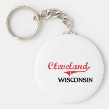 Cleveland Wisconsin City Classic Keychain