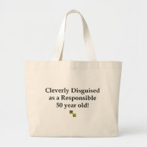 Cleverly Disguised 50! Canvas Bag