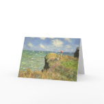 Cliff Walk at Pourville by Claude Monet Greeting Card