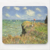 Cliff Walk at Pourville by Claude Monet Mousepad