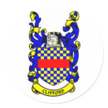 CLIFFORD Coat of Arms Stickers