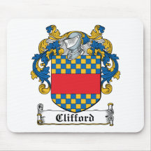 Clifford Family Crest Mouse Pads