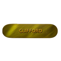 clifford gold custom skateboard deck