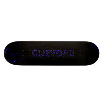 clifford  lightning stars custom skateboard deck