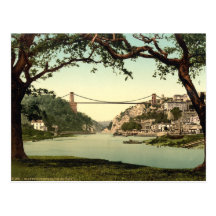 Clifton Suspension Bridge I, Bristol, England Post Cards
