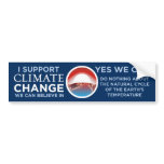 Climate Change-Yes We Can Obama Joke BumperSticker