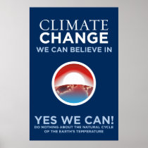 Climate Change - Yes We Can Obama Parody Poster