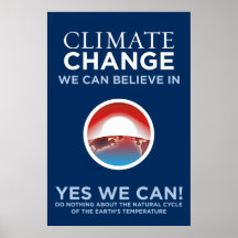 Climate Change - Yes We Can Obama Parody Poster