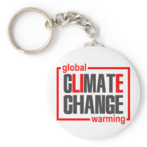 ClimateGate, lie, climate change, global warming Keychains