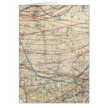 Climatological map of Wisconsin Greeting Card