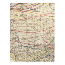 Climatological map of Wisconsin Postcards