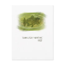 Climb Every Mountain Good Luck Postcard