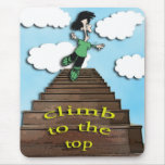 climb to the top -motivating messages mousepad