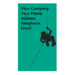 Climber Abseiling or Rappelling Business Card