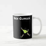 Climber Black Coffee Mug