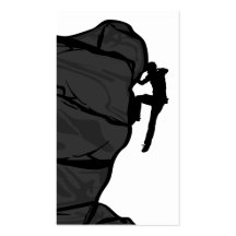 Climber Bouldering Bookmark Business Card