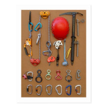 Climbers equipment -- postcard