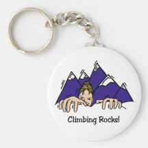 Climbing Rocks Key Chains