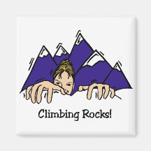 Climbing Rocks Magnet