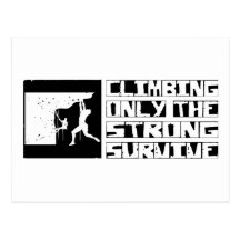Climbing Survive Post Card
