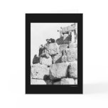 Climbing the Great Pyramid in Egypt 1870 cards