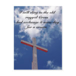 Cling to the Old Rugged Cross Postcard
