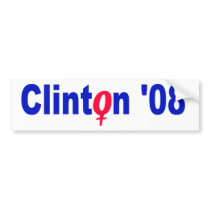 Clinton 08 bumper sticker