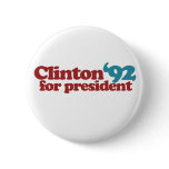 Clinton Gore 92 Button
