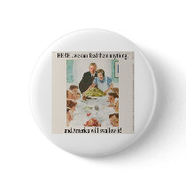 Clinton-Lies on Platter Button