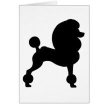 Clipped Standard Poodle Card