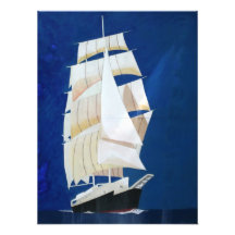 Clipper sail boat photograph