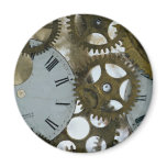 Clock cogs in ice magnet
