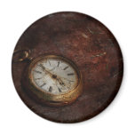 Clock - Time waits Refrigerator Magnets