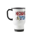 Clocked Out Mechanic mugs