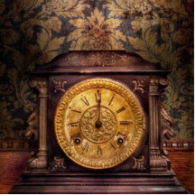 Clockmaker - Wolf Clock Photo Sculpture