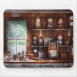 Clocksmith - In the Clock Repair Shop Mouse Pad
