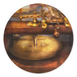 Clocksmith - The gear cutting machine Round Stickers