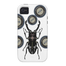 Clockwork Beetle with Gears -  iphone4 Hardcase Case-Mate iPhone 4 Cases