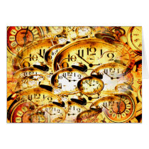 Clockwork Collage Greeting Card
