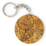 Clockwork Collage keychains
