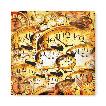 Clockwork Collage Fridge Magnets