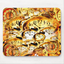 Clockwork Collage Mouse Mat